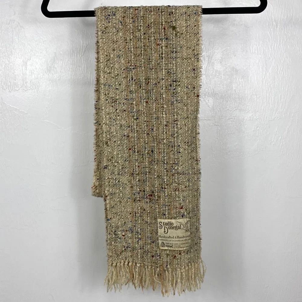 Studio Donegal Handwoven And Handcrafted Pure New Wool Scarf